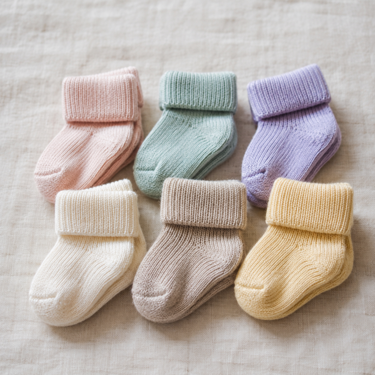 Cute Childrens Custom Socks Rainbow Colors